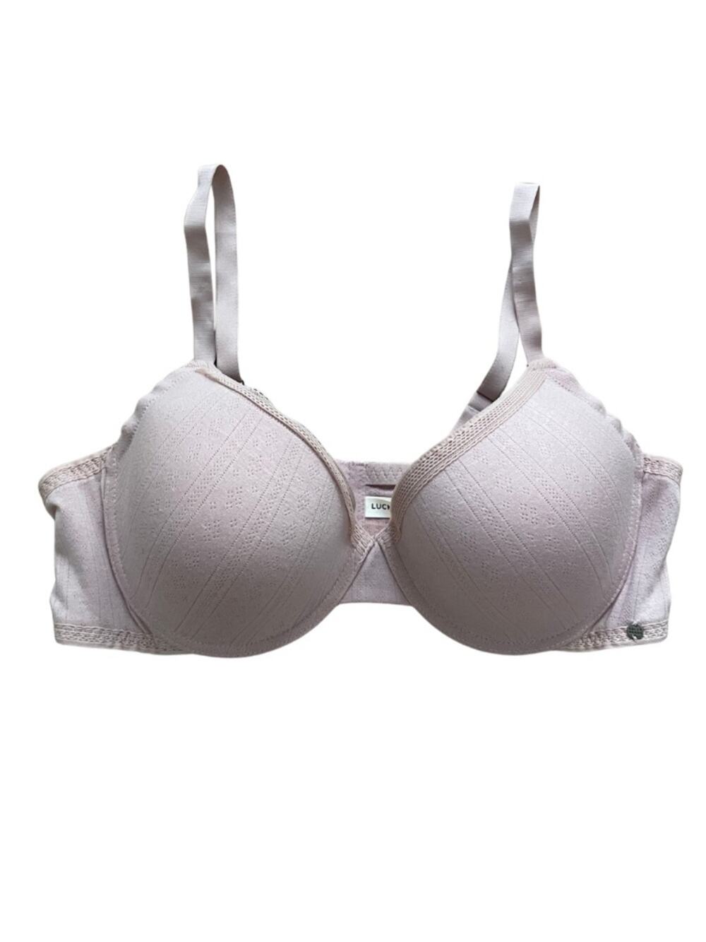 Lucky 42D Plus Size Brand Blush Pink/Lavender Molded T-Shirt Bra #0138